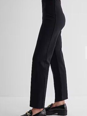 Express Columnist High Waisted Body Contour Knit Ankle Pant